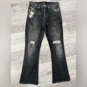 Hudson crop boot black vintage wash $248